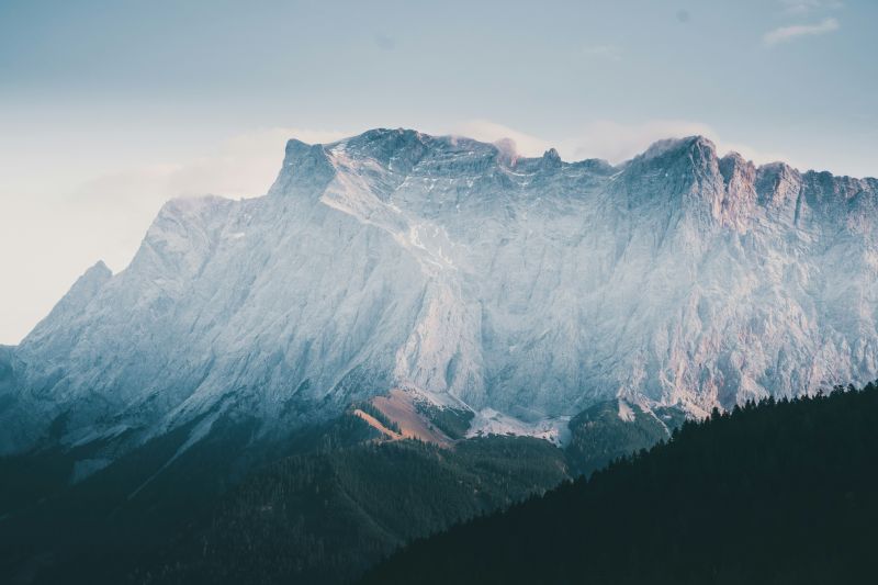 a view of Zugspitze Mountain near Garmisch-Partenkirchen